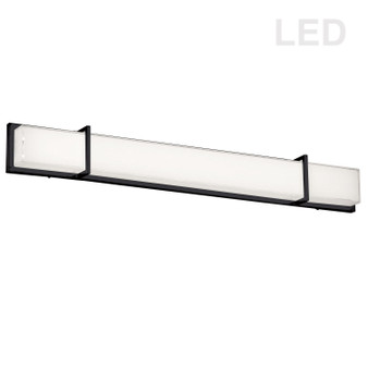 72W Vanity, Matte Black With White Cased Glass Diffuser "VLD-315-MB"