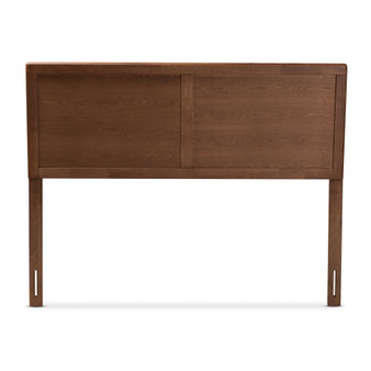 Raya Mid-Century Modern Walnut Brown Finished Wood Full Size Headboard MG97033-Ash Walnut-HB-Full By Baxton Studio