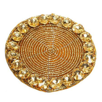 Gold Gem Coaster, Pack Of 12 "13080"