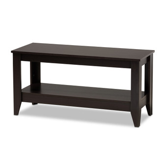 Elada Modern And Contemporary Wenge Finished Wood Coffee Table CT8000-Wenge-CT By Baxton Studio