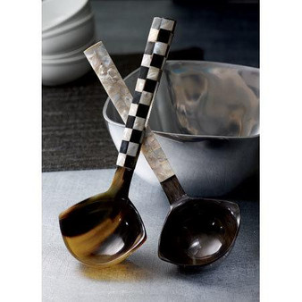 Horn & Pearl Ladle Assorted 2, Pack Of 4 "13243"