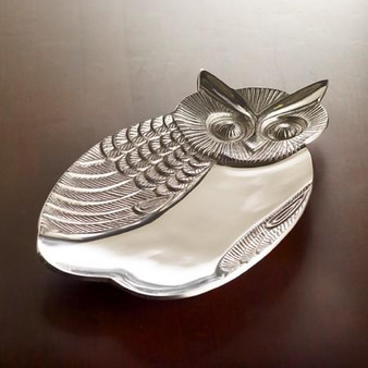 Aluminum Owl Tray (Pack Of 2) "13274"