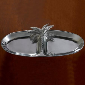 Palm Tree 2-Section Tray, Pack Of 3 "13394"