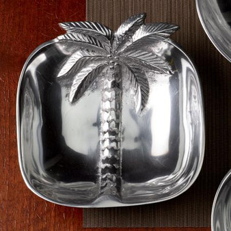 Square Palm Tree Bowl, Pack Of 3 "13421"