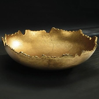 Gilded Torn Texture Bowl (Pack Of 3) "13910"