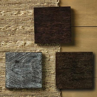 Wood Coasters Assorted 3, Pack Of 24 "15229"
