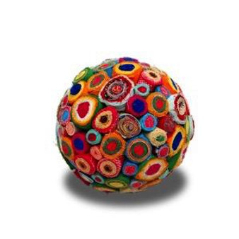Cotton Ring Deco Balls, Pack Of 12 "15351"