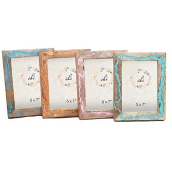 Colour Wood Photo Frames Assorted 4, Pack Of 12 "15437"