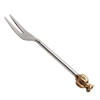 Ss Gilded Pomegranet Fork, Pack Of 12 "15445"