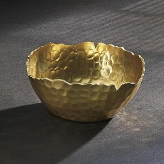 Gilded Hammered Bowl Small, Pack Of 12 "16013"