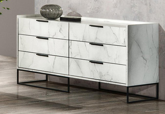 Nova Domus Marbella - Italian Modern White Marble Dresser VGACMARBELLA-DRS