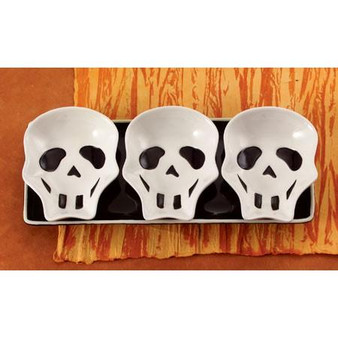 Skull Condiment Dishes Set (Pack Of 4) "605266"