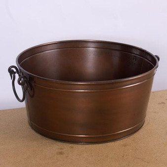 Copper Antique Round Tub (Pack Of 4) "6493"