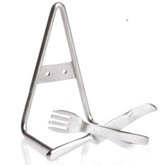Pewter Fork-Spoon Easel (Pack Of 6) "8466"