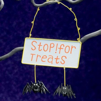Decorative Trick Or Treat Sign (Pack Of 12) "605526"