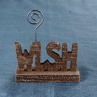 "Wish" Wood Photo Holder (Pack Of 12) "605280"