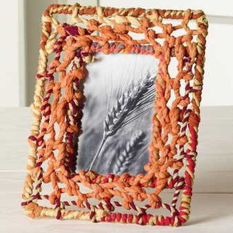 Color Jute Iron Photo Frame (Pack Of 6) "15016"