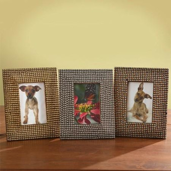 Mixed Beaded Photo Frame Assorted 3 (Pack Of 6) "12995"