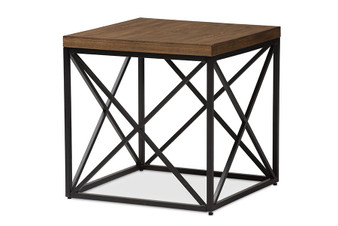 Holden Antique Bronze End Table YLX-2692-ET By Baxton Studio