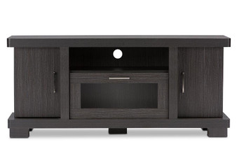 Viveka 47" Dark Brown Wood Tv Cabinet With 2-Door TV838074-Embosse By Baxton Studio