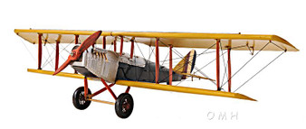 Decoration Yellow Curtis Jenny Aeroplane 1:18 "AJ014"