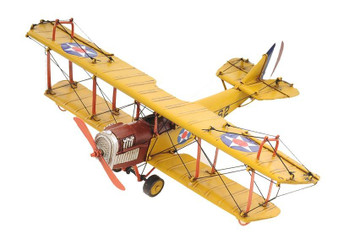 Decoration 1918 Yellow Curtiss Aeroplane Jn-4 1:24 "AJ015"