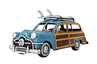 Decoration 1949 Green Ford Wagon Car With Two Surfboards "AJ018"