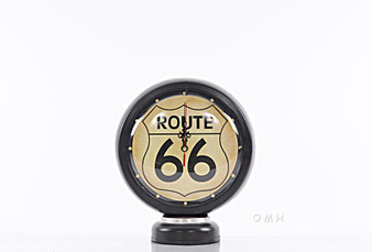 Black Gasoline 66 Gas Pump Clock "AJ057"