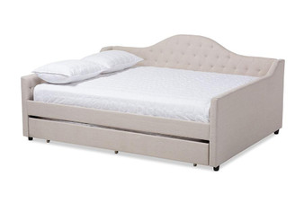 Eliza Modern And Contemporary Daybed CF8940-Light Beige-Daybed-Q/T By Baxton Studio