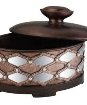 8"H Arabesque Mirror Jewelry Box "K-4278JX"