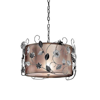 12 Inch Silver Crystal Ceiling Lamp "K-5121H"