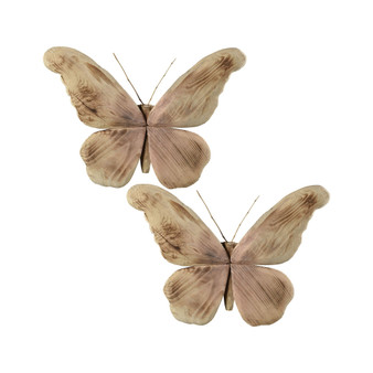 Pinehurst Set Of 2 Butterfiles Decor "015441/S2"