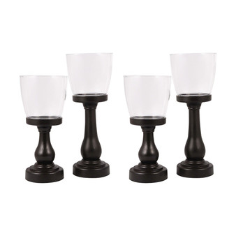 Danbury Set Of 4 Pillar Candle Holders "278761/S4"