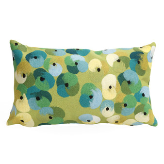 Visions Ii Pansy Indoor/Outdoor Pillow Lime 12"X20" "7Sb1S413806"