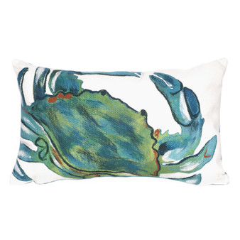 Visions Iii Blue Crab Indoor/Outdoor Pillow Sea 12"X20" "7Sc1S419103"