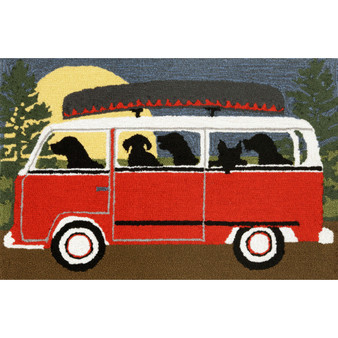 Frontporch Camping Trip Indoor/Outdoor Rug Red 20"X30" "Ftp12147424"