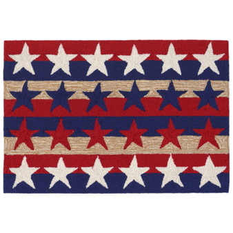 Frontporch Stars & Stripes Indoor/Outdoor Rug Red 24"X36" "Ftp23180414"