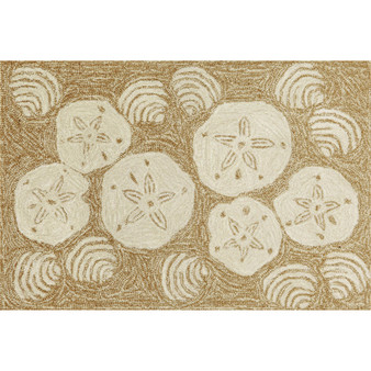 Frontporch Shell Toss Indoor/Outdoor Rug Natural 30"X48" "Ftp34140822"