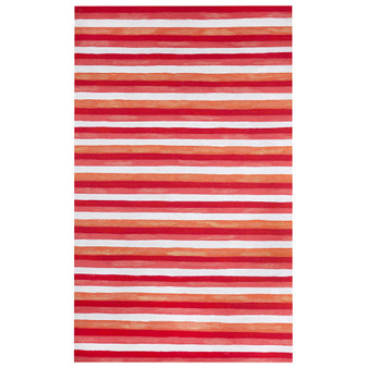 Visions Ii Painted Stripes Indoor/Outdoor Rug Warm 42"X66" "Vcf46431324"