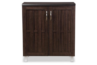 Excel Dark Brown Sideboard Storage Cabinet SR 890005-Wenge By Baxton Studio