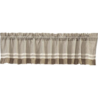 Kendra Stripe Black Valance 19X90 "37647"