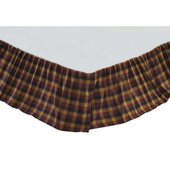 Heritage Farms Primitive Check Queen Bed Skirt 60X80X16 "38002"