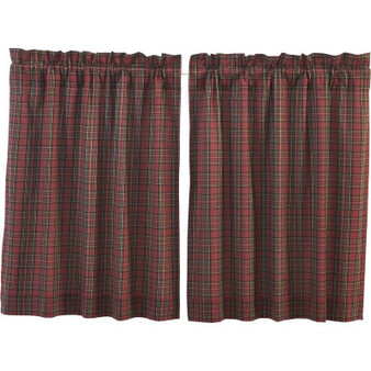 Tartan Red Plaid Tier Set Of 2 L36Xw36 "38059"