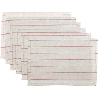 Charley Rust Placemat Set Of 6 12X18 "38572"