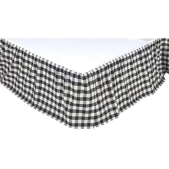 Annie Buffalo Black Check King Bed Skirt 78X80X16 "40406"