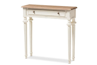 Marquetterie French 2-Tone Console Table PRL16VM(AR)/M By Baxton Studio