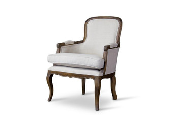 Napoleon French Ash Accent Chair PLN22Mi ASH2 By Baxton Studio