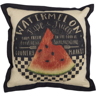 Farmer'S Market Fresh Watermelon Pillow 12X12 "62982"