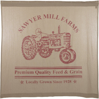 Sawyer Mill Red Tractor Shower Curtain 72X72 "61763"