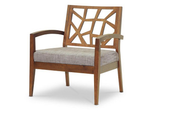 Jennifer Fabric Seat Lounge Chair Jennifer Lounge Chair-109/690 By Baxton Studio